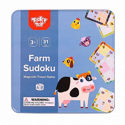 Puidust mäng Sudoku Farm Tooky Toy