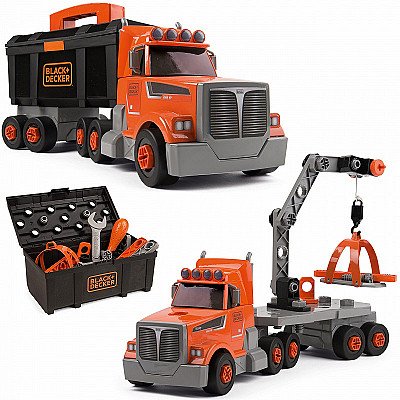 Kolm-ühes Black Decker Tools Truck Crane 60 Acc.