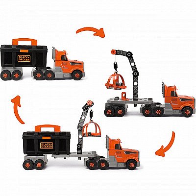 Kolm-ühes Black Decker Tools Truck Crane 60 Acc.