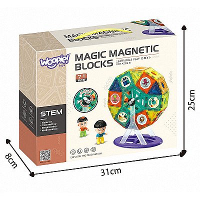 Whoopie Magnetic Blocks Moving Carousell 2 Joonised 71 osa