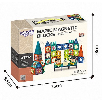 Whoopie Magnetic Brick Castle 98 El.