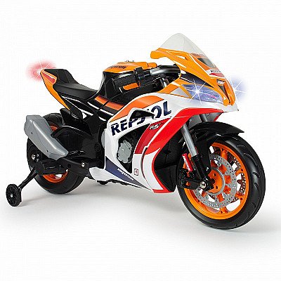 Injusa Honda Repsol 12V Mp3 akuga mootorratta kuni 50 kg täispuhutavad rattad