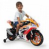 Injusa Honda Repsol 12V Mp3 akuga mootorratta kuni 50 kg täispuhutavad rattad