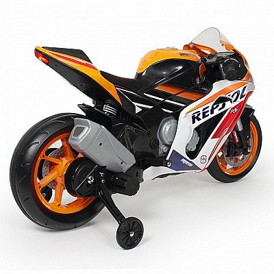 Injusa Honda Repsol 12V Mp3 akuga mootorratta kuni 50 kg täispuhutavad rattad