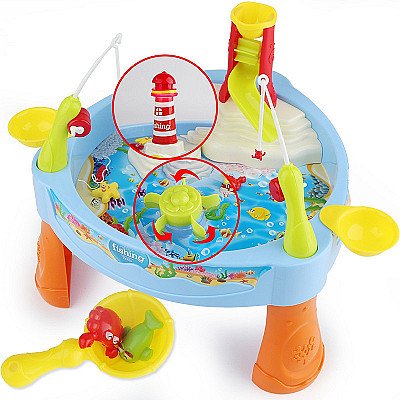 Woopie Water Table kalapüügimäng Light Sound 24 Ac.