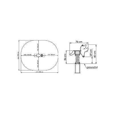 Woopie Spring Swing Tricerato Hdpe Fairytale