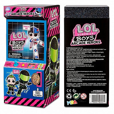 L.o.l Surprise Boys Arcade Heroes Lahe kassinukk mänguautomaadis