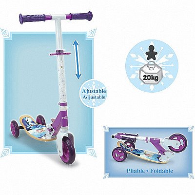 Smoby Scooter kolmerattaline külmutatud. Külmutatud puidust