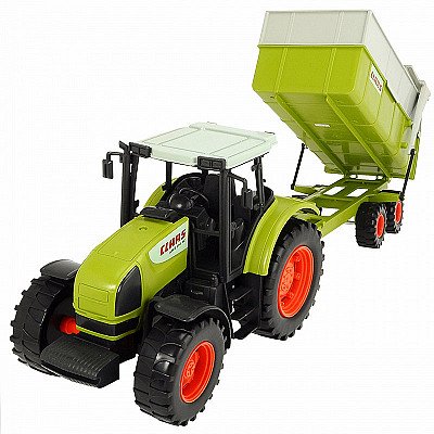 Dickie Tractor Claas Ares koos 57 cm haagisega