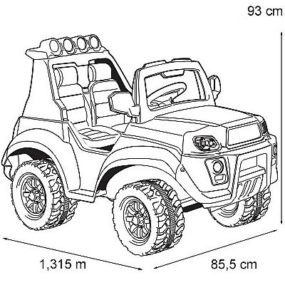 12V akuga suur kaheistmeline auto tuledega lastele