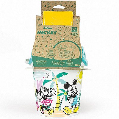 Smoby Green Mickey Minnie Mouse ämber liivatarvikute ja bioplastikust kastekannuga