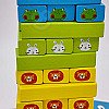 Tooky Toy Jenga lõbus mäng Loomad