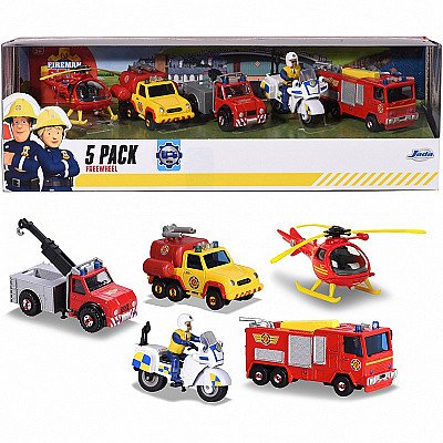 Fireman Sam Set 5 tk. Jada tuletõrjuja Sam