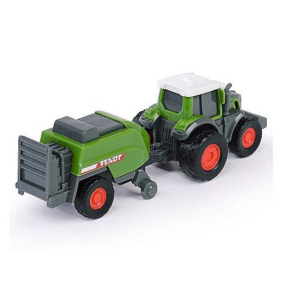 Traktor koos pressiga 18 cm. Dickie talu Fendt