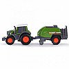 Traktor koos pressiga 18 cm. Dickie talu Fendt