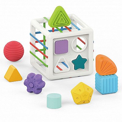 Värviliste kujundite Sensory Cube Sorter 11 e. Whoopie